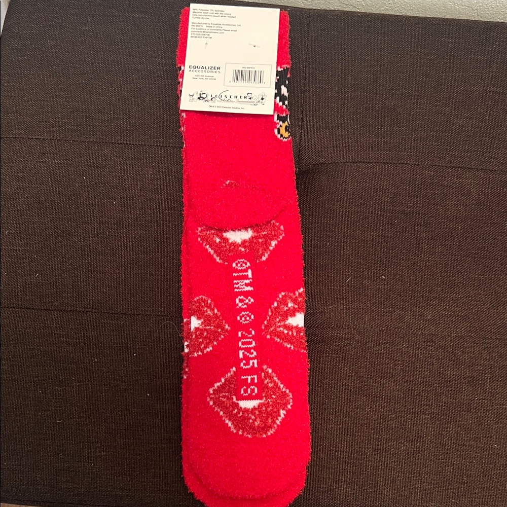 #1204+Betty Boop Red Women's Socks - Picture 2 of 2